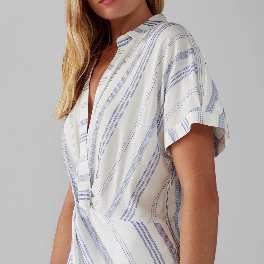 Club Monaco Striped Maxi Dress 0 - Picture 3 of 13